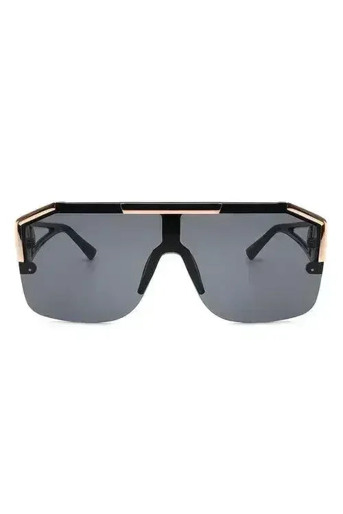 Square Oversize Retro Sunglasses - 100% UV Protection | Femstylo