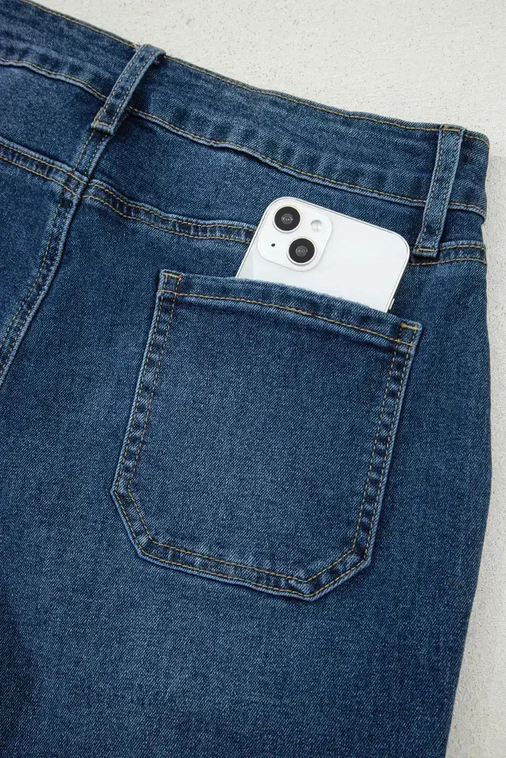 Ashleigh Blue Cropped High Rise Wide Leg Jeans