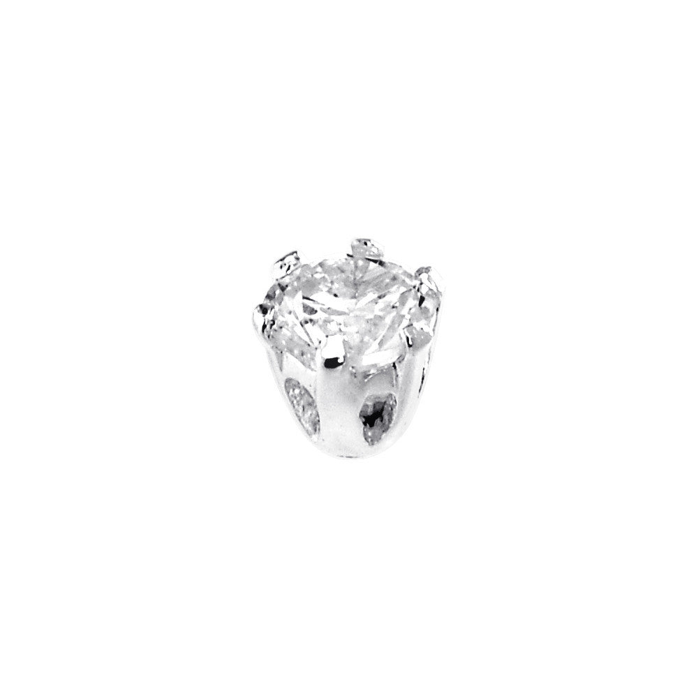 Sterling Silver 925 Cubic Zirconia Replacement Ball