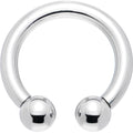 8G 5/8 Internally Threaded Steel Horseshoe Circular Barbell
