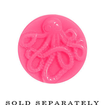 0G Pink Acrylic Octopus Plug