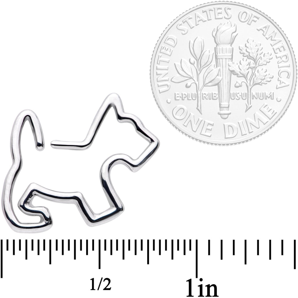 16G 5/16 Sweet Scotty Dog Closure Ring