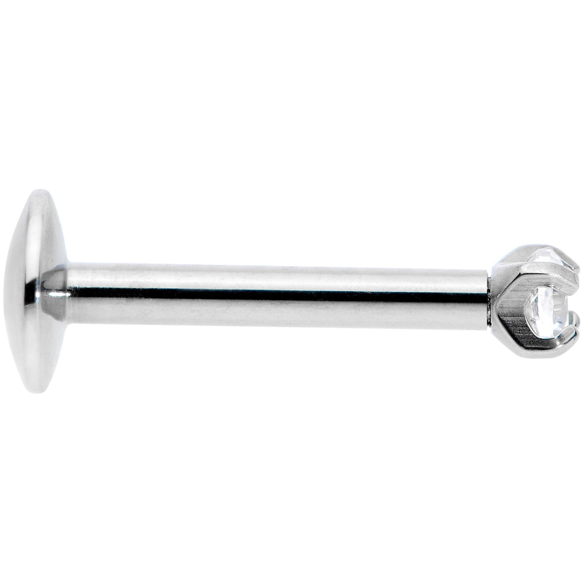 16G 5/16 2mm CZ G23 Titanium Internally Threaded Labret