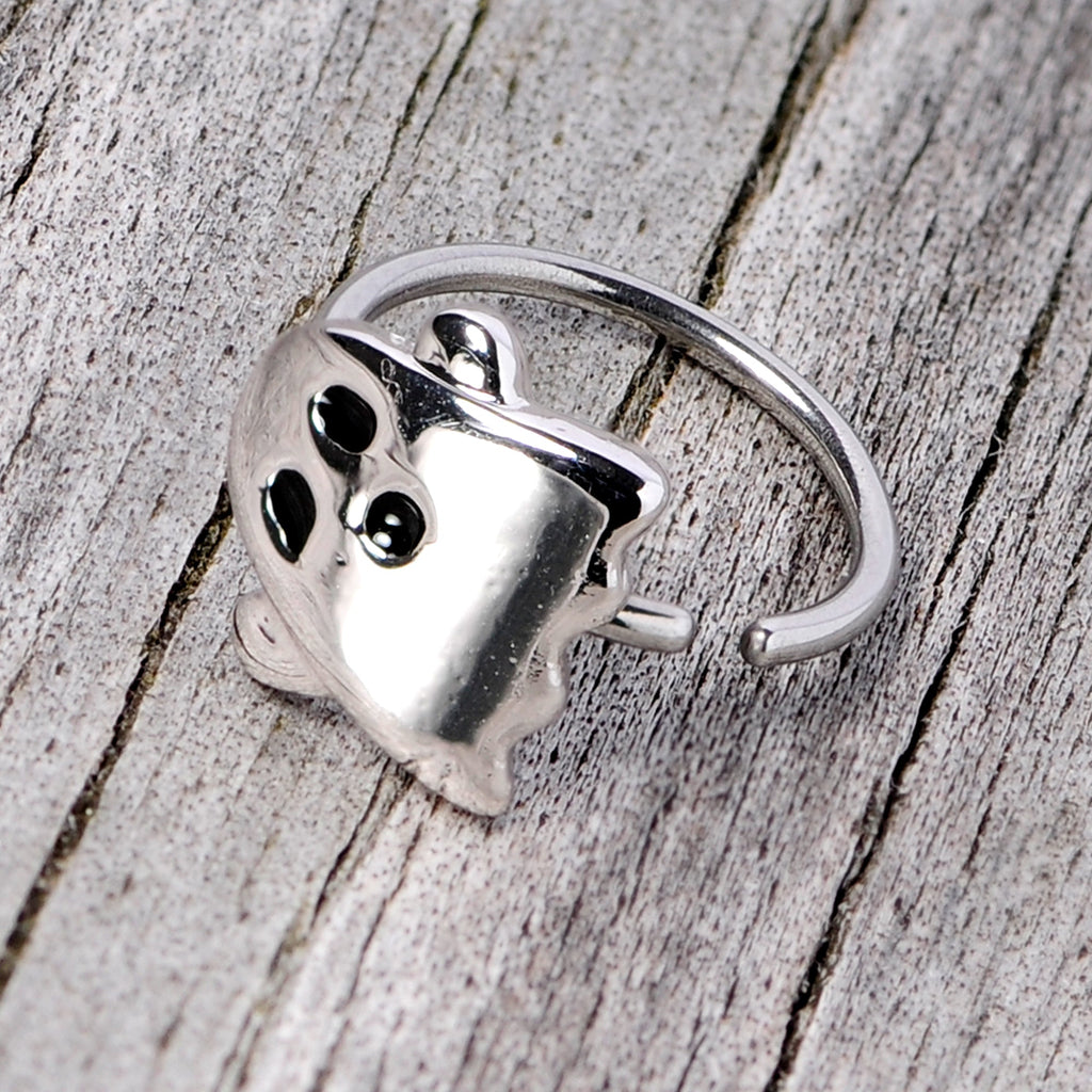 20G 5/16 Scary Boo Ghost Halloween Nose Hoop