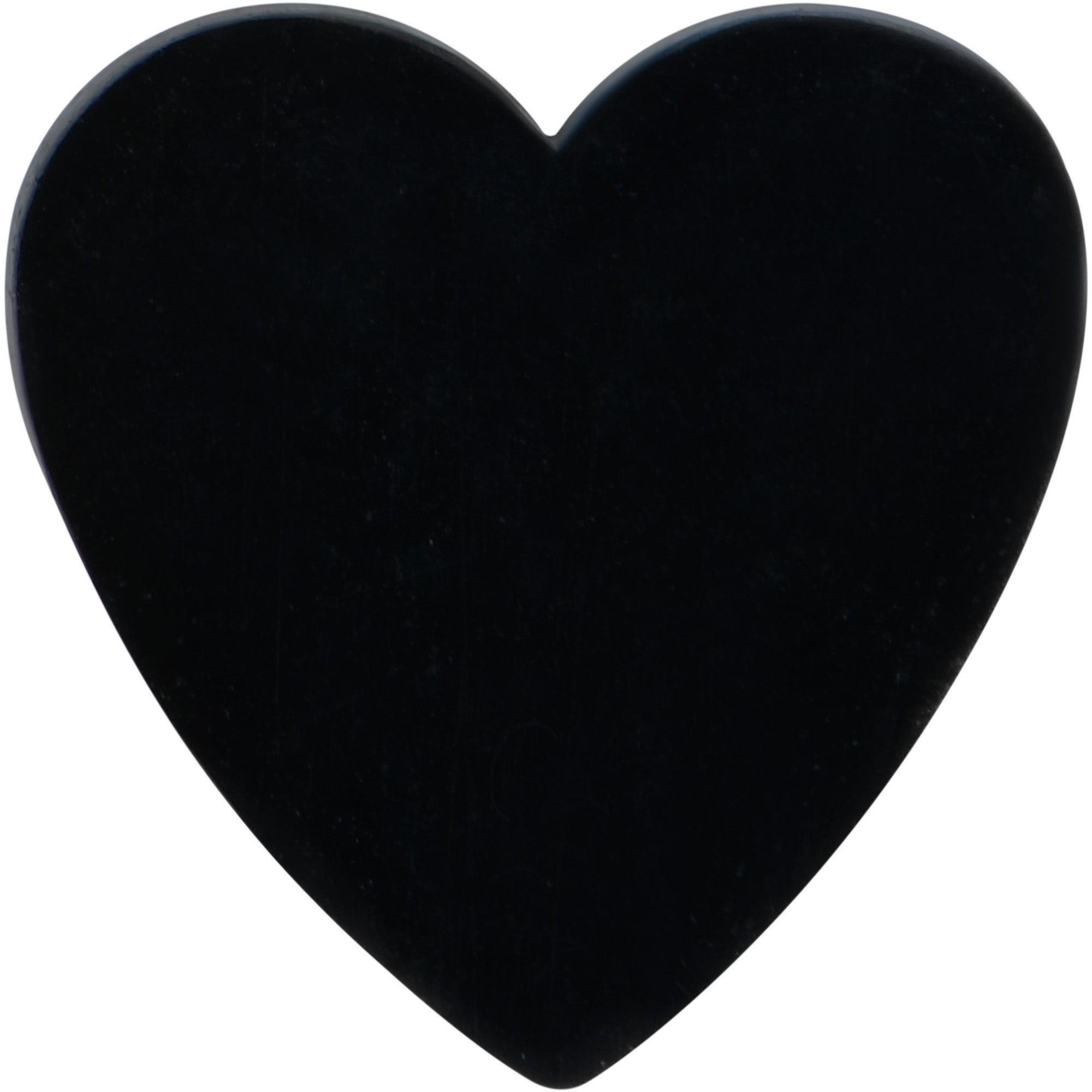 16G 5/16 Black Simple Heart Internally Threaded Labret Tragus