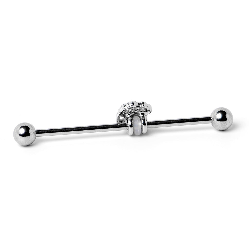 14G Sweet Happy Green Beer St Patricks Industrial Barbell 38mm