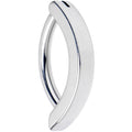 14G 3/8 316L Surgical Steel Smooth Style Hinged Hoop Belly Ring