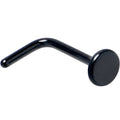 20G 1/4 Black ASTM F-136 Implant Grade Titanium 3mm Disc End L Shape Nose Ring