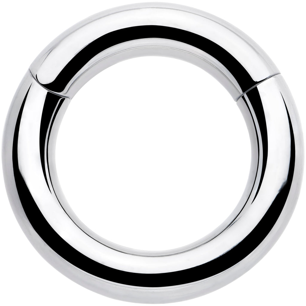 6G 9/16 316L Surgical Steel Precision Hinged Segment Hoop