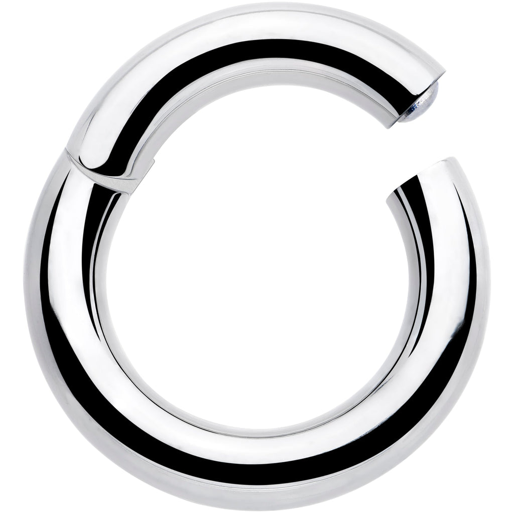 6G 9/16 316L Surgical Steel Precision Hinged Segment Hoop