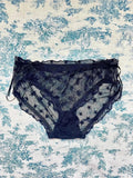 Black Mesh Star Panty