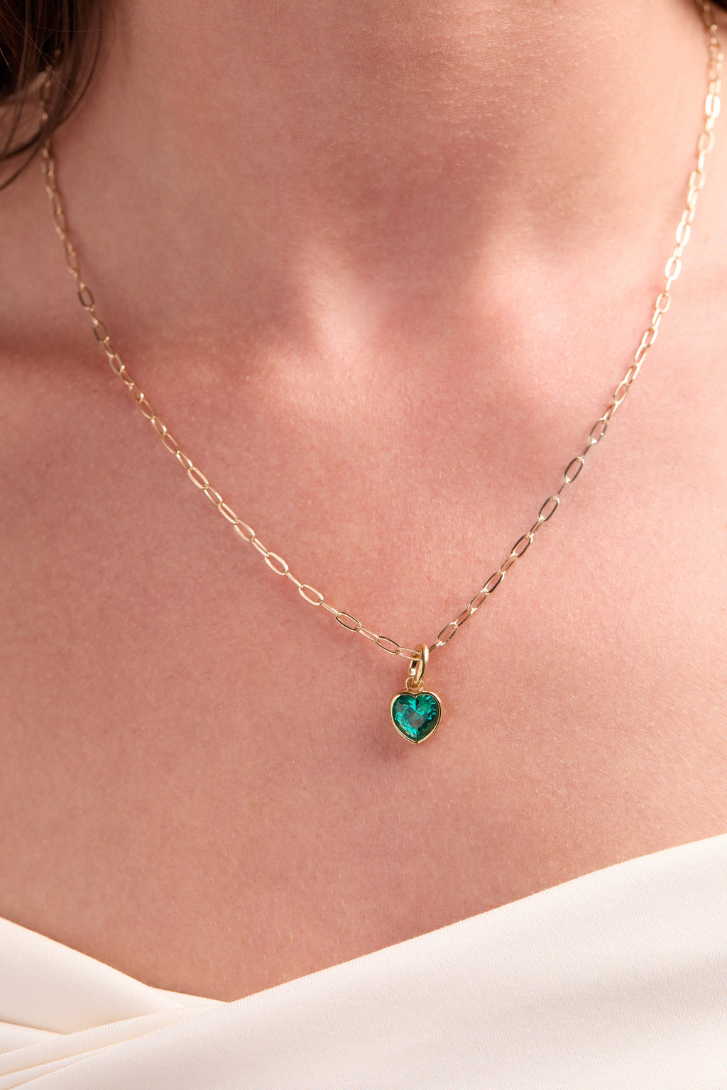 December 'Wisdom' Heart Birthstone Charm