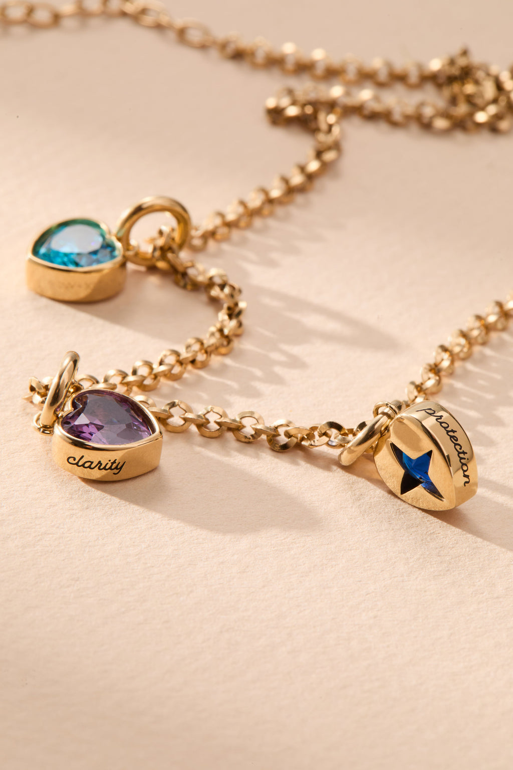 September 'Protection' Heart Birthstone Charm