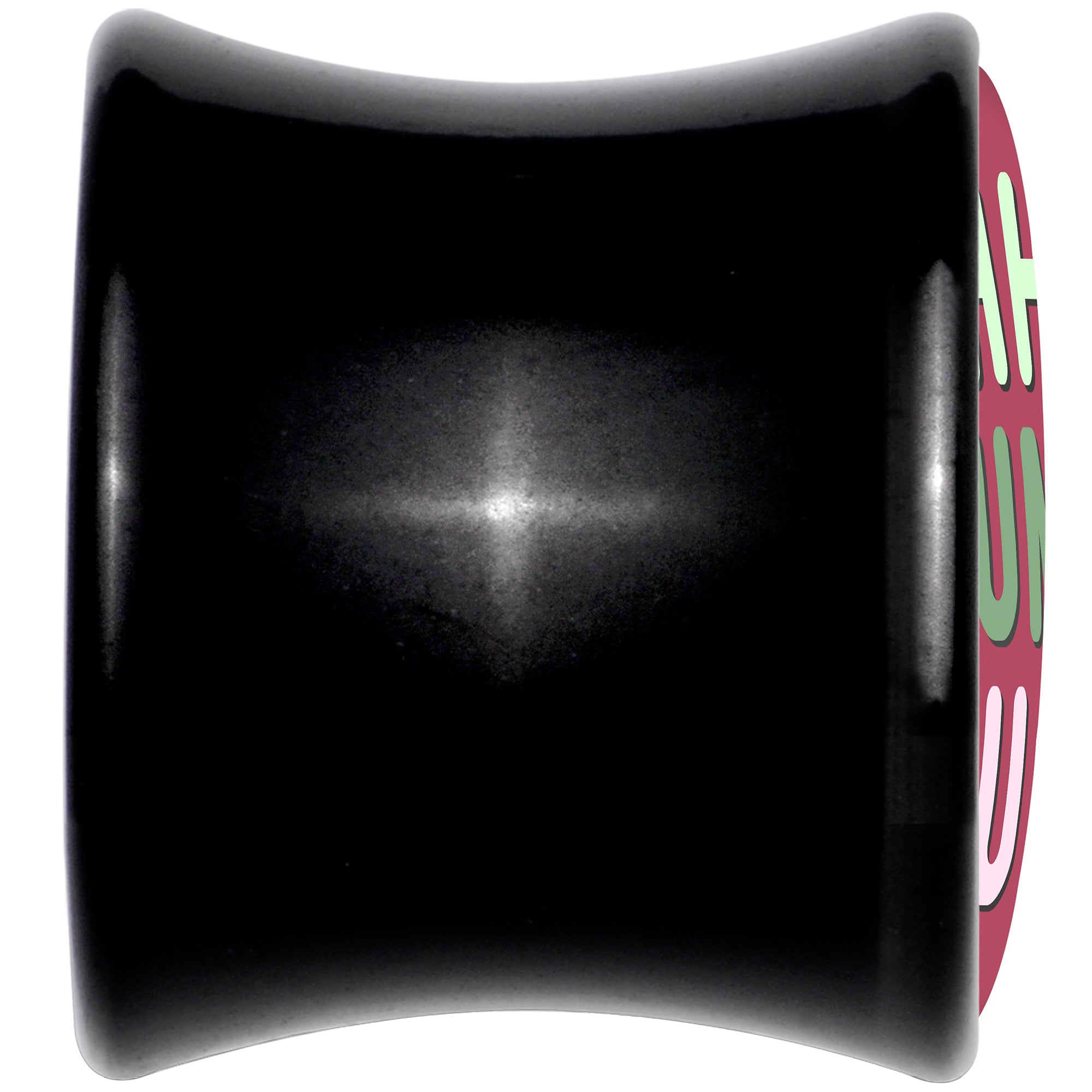 Bah Humbug Holiday Grouch Acrylic Saddle Plug Set by Onyx O