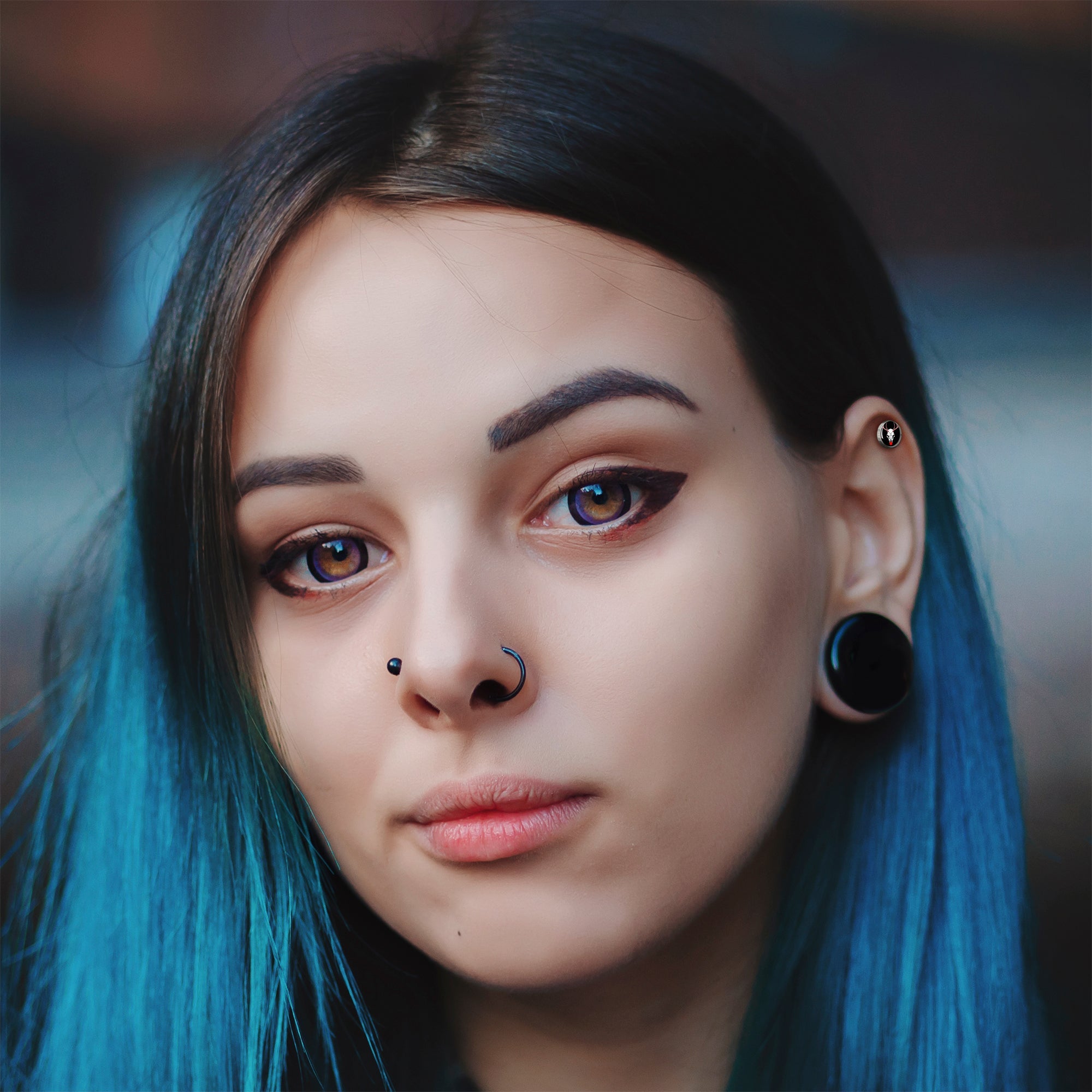 16G 1/4 Holiday Dead Nosed Reindeer Tragus Cartilage Earring by Onyx O