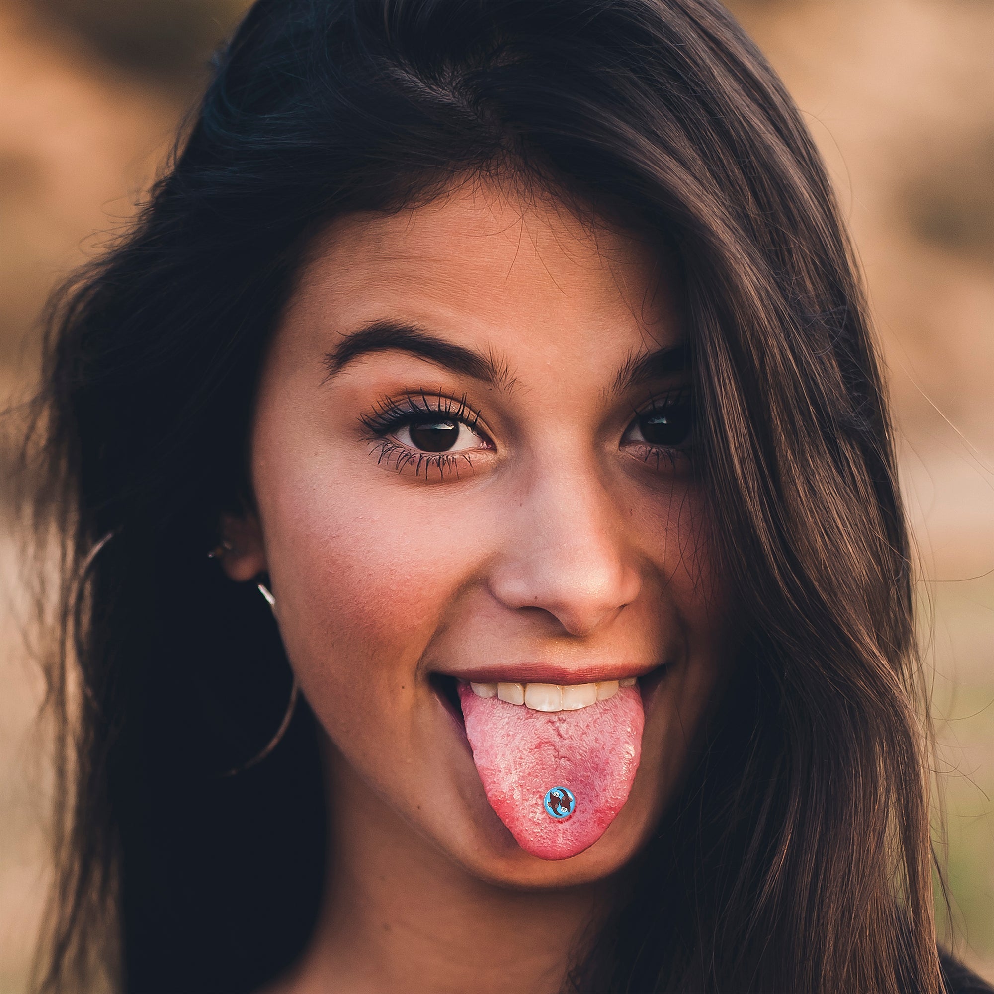 Oh My Otters Animal Barbell Tongue Ring by Onyx O