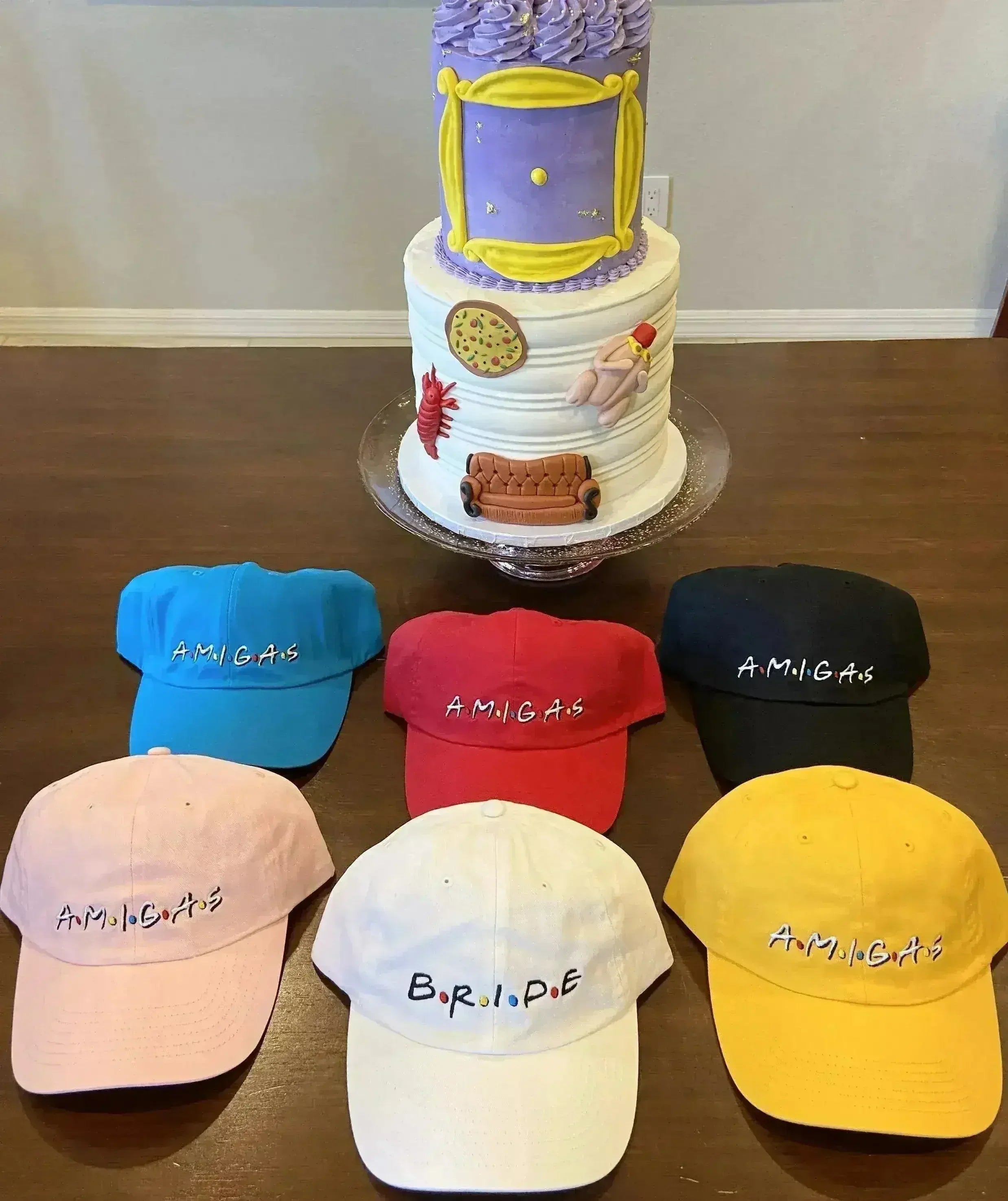 FRIENDS Bachelorette Hats - Bride & Amigas Party Caps | Femstylo