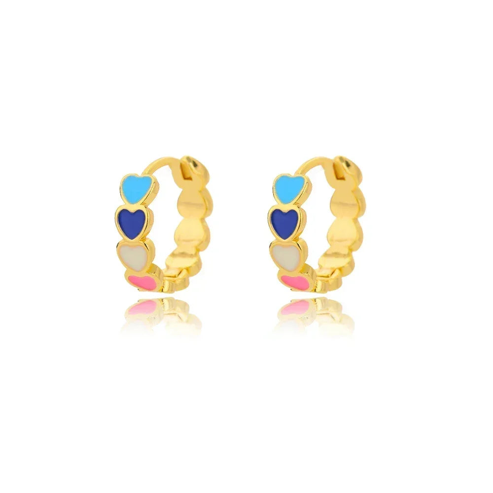 Circle Earrings For Women Vintage Punk Round Baroque Pearl Earrings Stainless Steel Circle Ear Clip Women Jewelry Gift Mujer