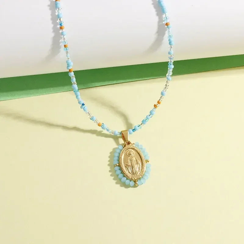 Delicate Crystal Cross Pendant Women Girls Necklace Elegant Party Wedding Jewelry Catholic Amulet Gift