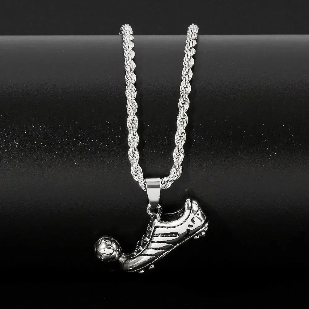 Men Hip Hop Full Rhinestone King Queen Pendants Necklaces Bling Bling Iced Out Cuban Link Chain Hiphop Necklace Men Jewelry Gift