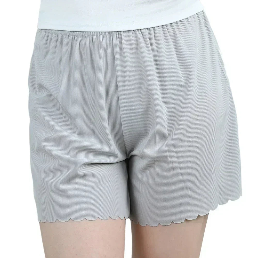 1pcs Women's Summer Thin Ice Silk Safety Pants Woman Shorts Female Loose L-7XL shorts plus Size Ice Silk Safe Pants Pajama