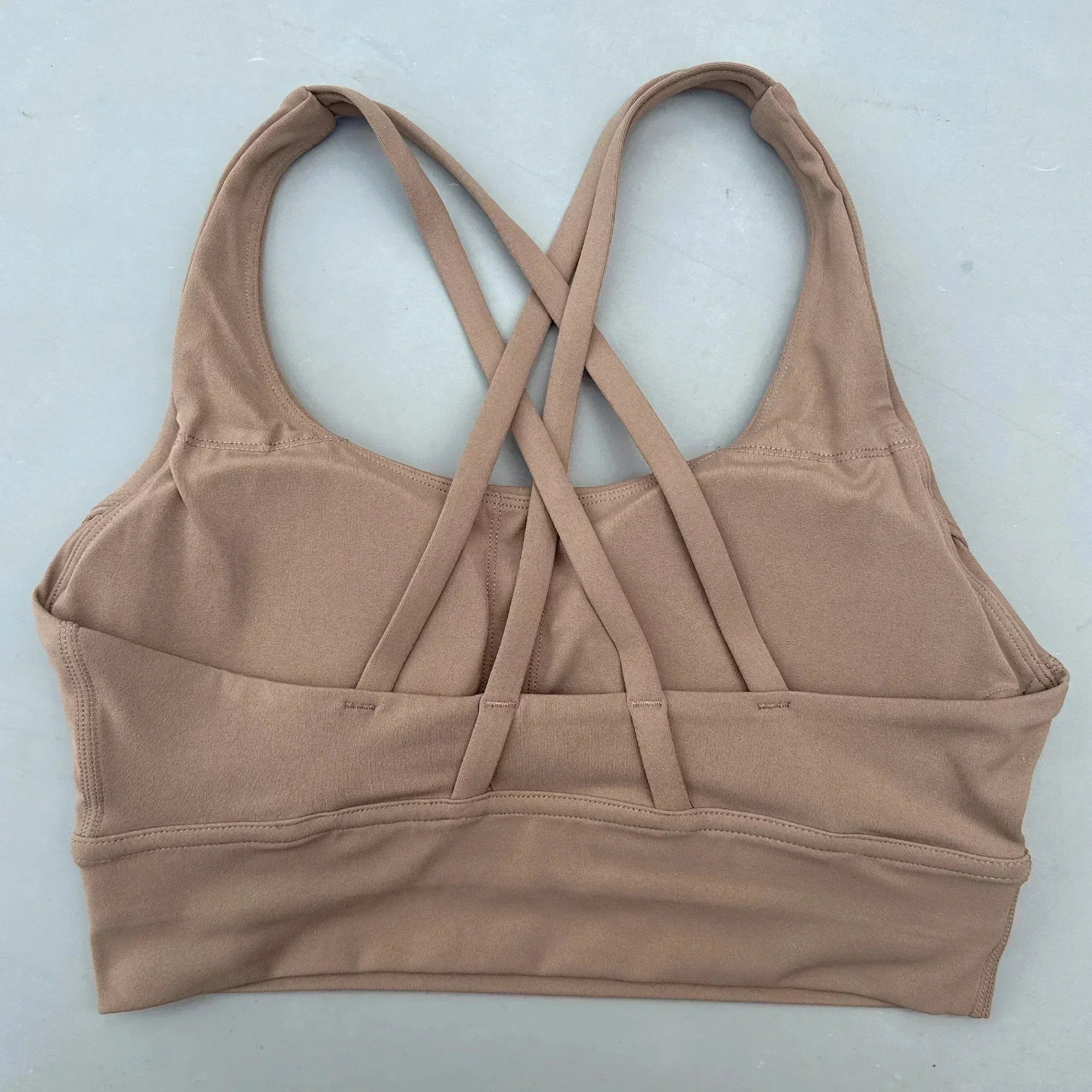 Solid Color Women Cross  Fitness sport Bra soft high strength Tight Top Comprehensive Training Gym Yoga Underwear With Chest Pad