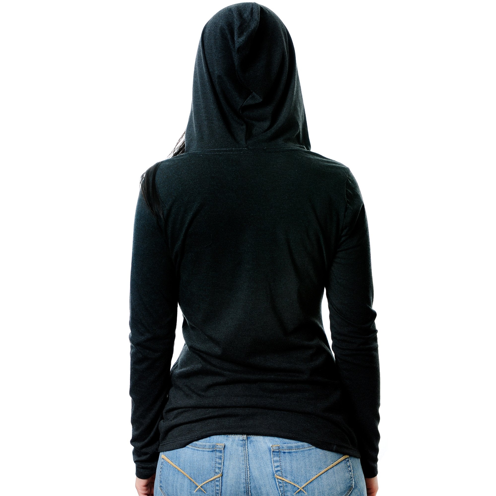 Be You, For You Black Tapered Long Sleeve Hoodie