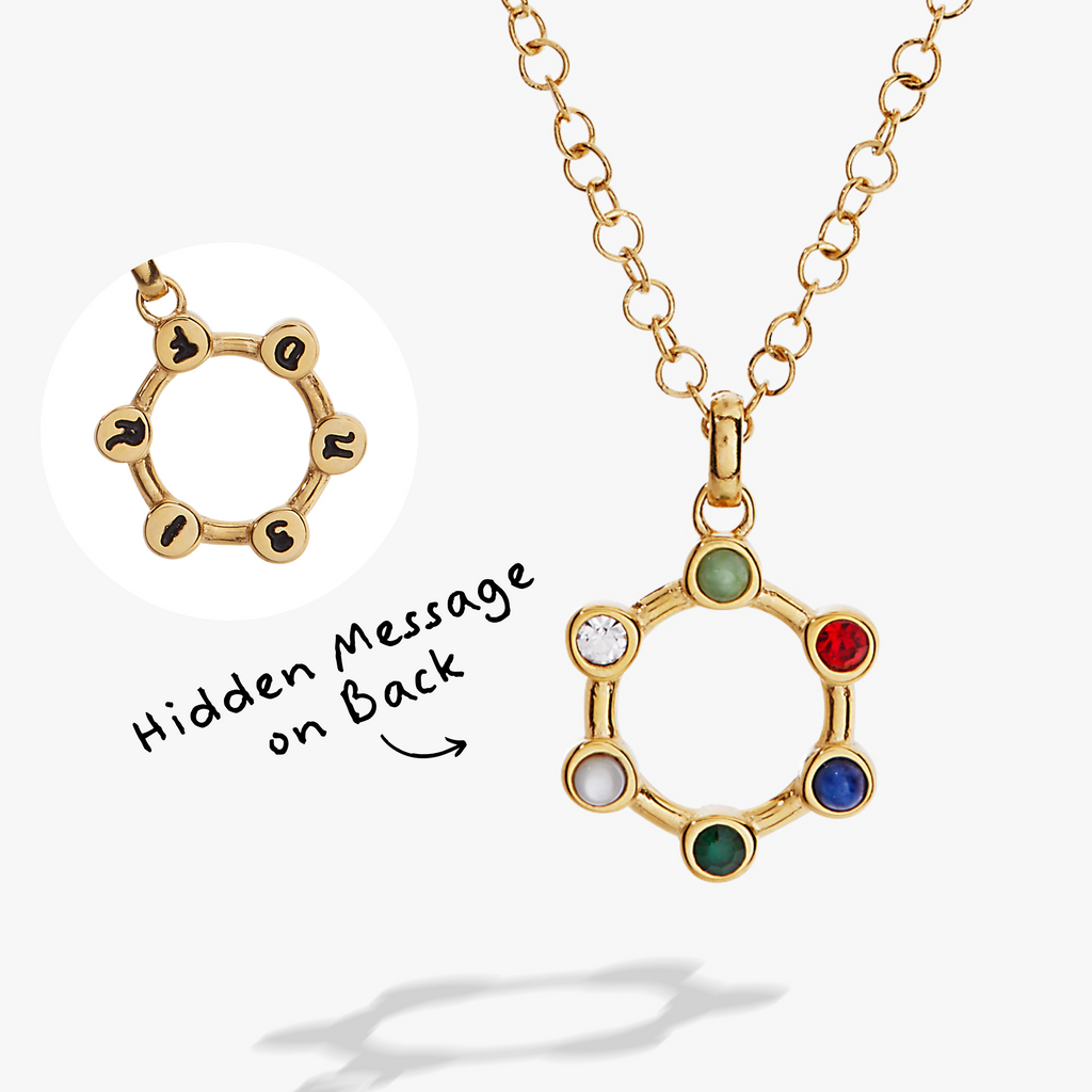 Friend Hidden Message Acrostic Necklace