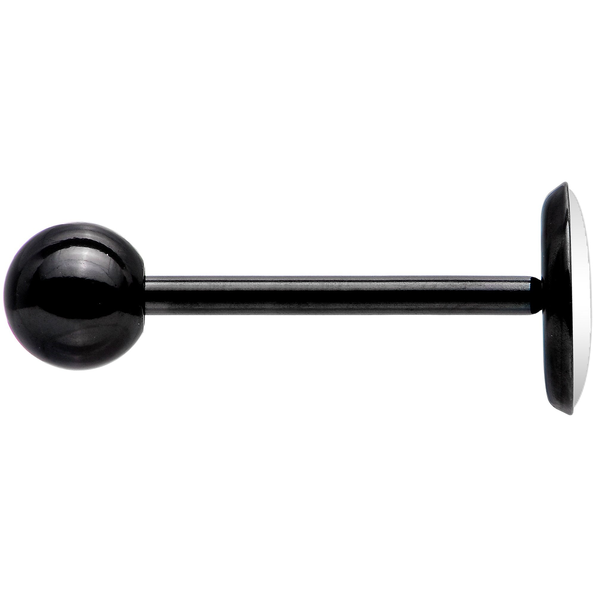 Pink Black Radiant Cross Black Barbell Tongue Ring