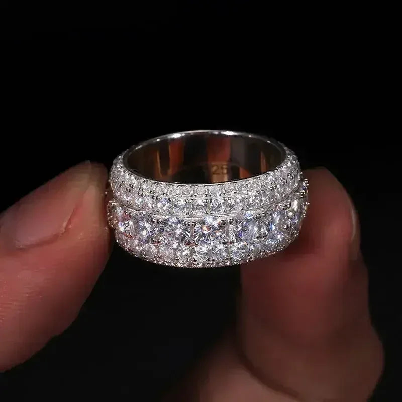LuxeJewels™ - S925 Sterling Silver Mosonite Ring