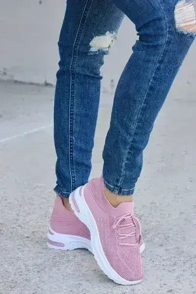 Breathable Mesh Athletic Shoes - Lightweight Workout Sneakers | Femstylo