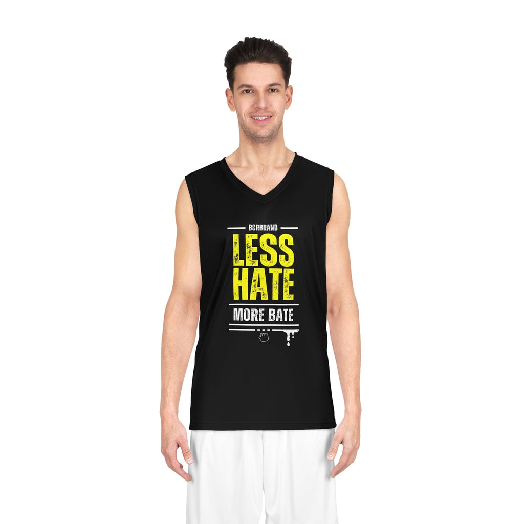 Less Hate, More Bate Basketball Jersey