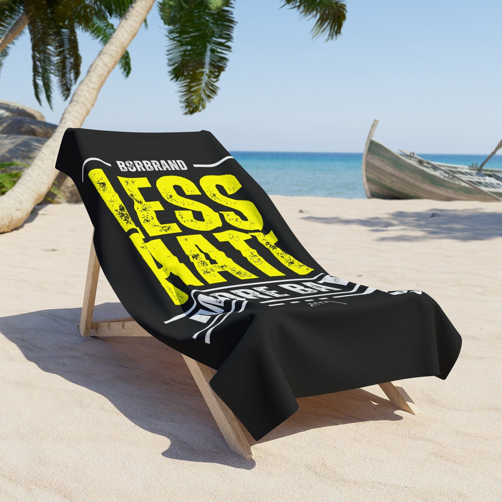 Less Hate, More Bate Beach Towel - B8rBrand - LeatherDaddy Skin Co.