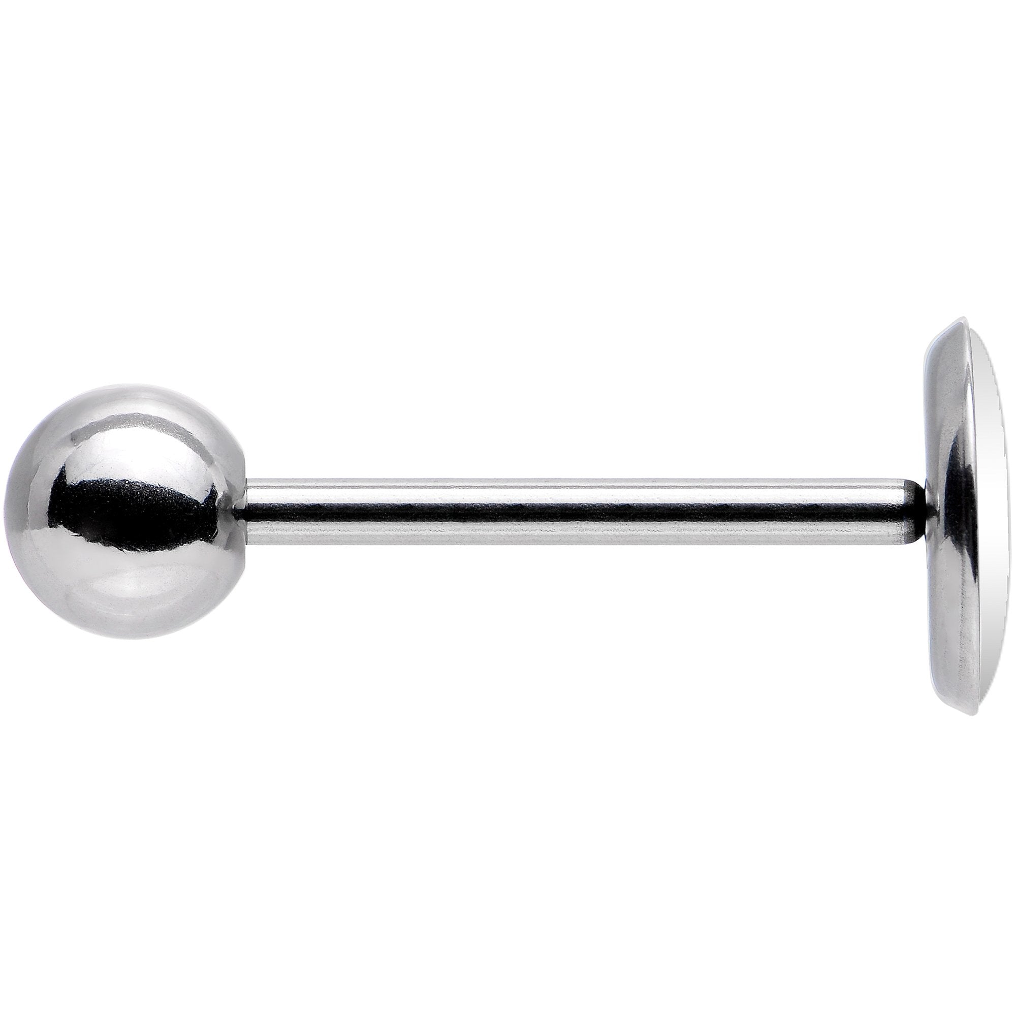 Black White Owl Barbell Tongue Ring