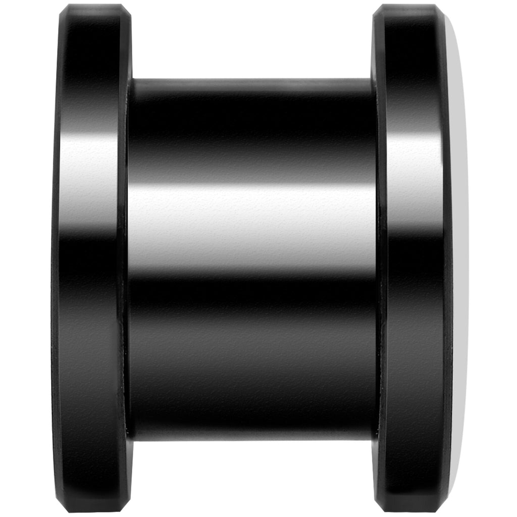 Pink Teal Tribal Print Black Anodized Screw Fit Plug Set 00G