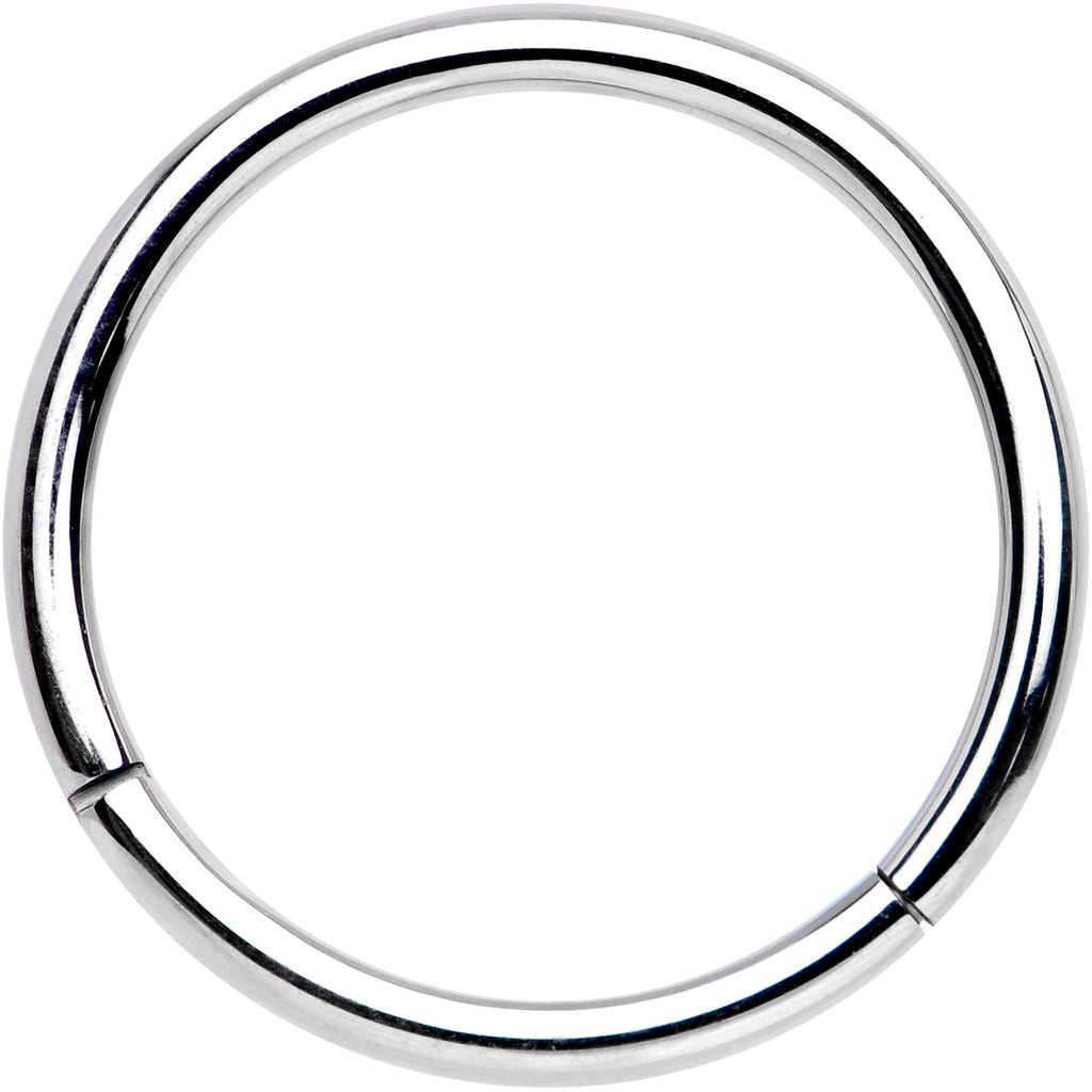 16G 1/2 Solid G23 Implant Grade Titanium Hinged Segment Ring