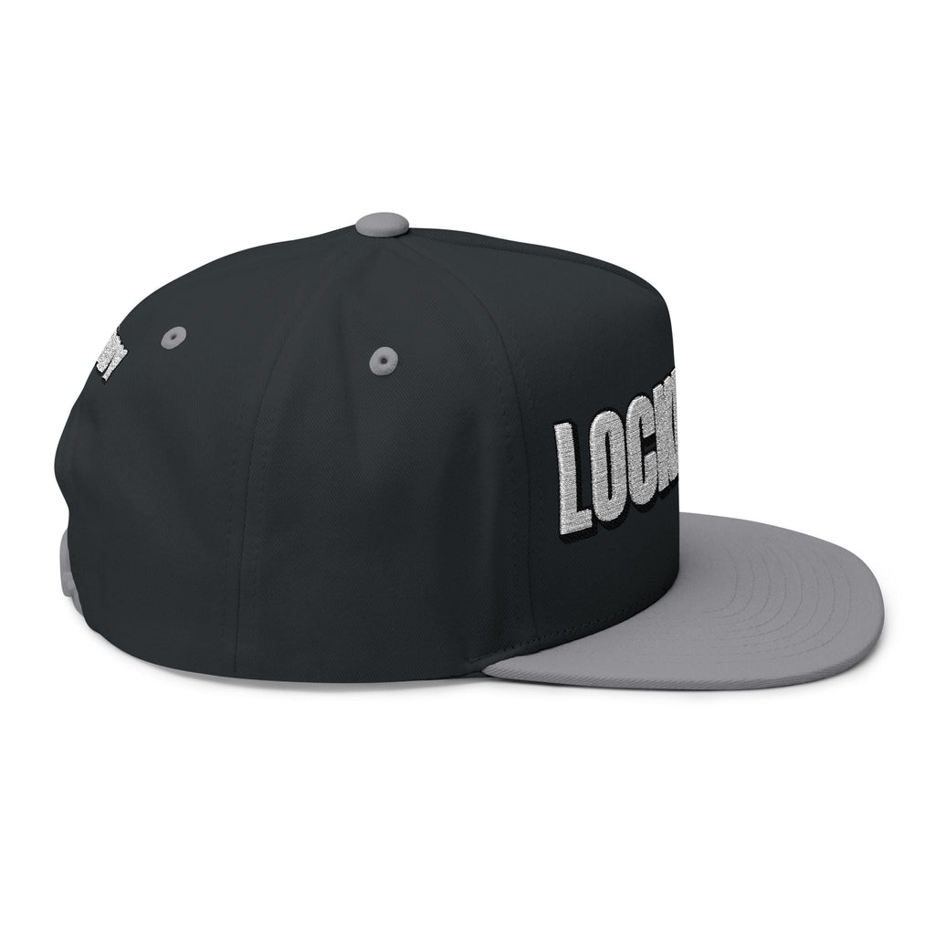 INTO: LOCKEDPUP Embroidered Flat Bill Cap – Kink Hat for Chaste Pups, Obedient Subs & Playful Power Exchange