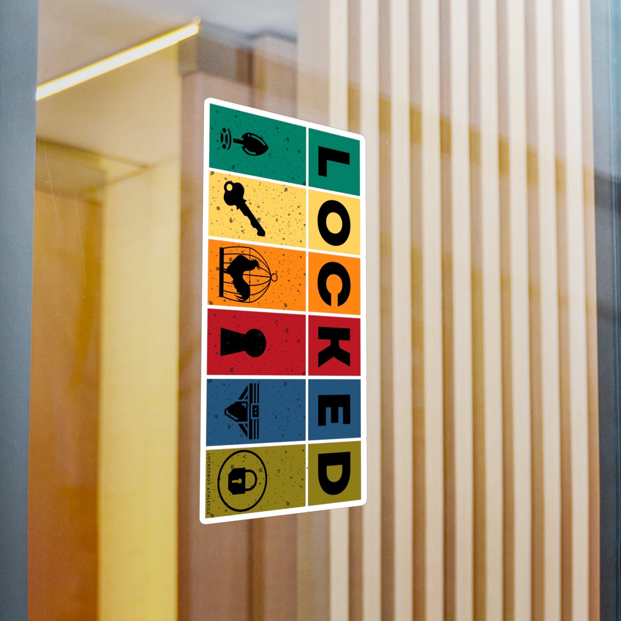 LOCKED Block Sticker