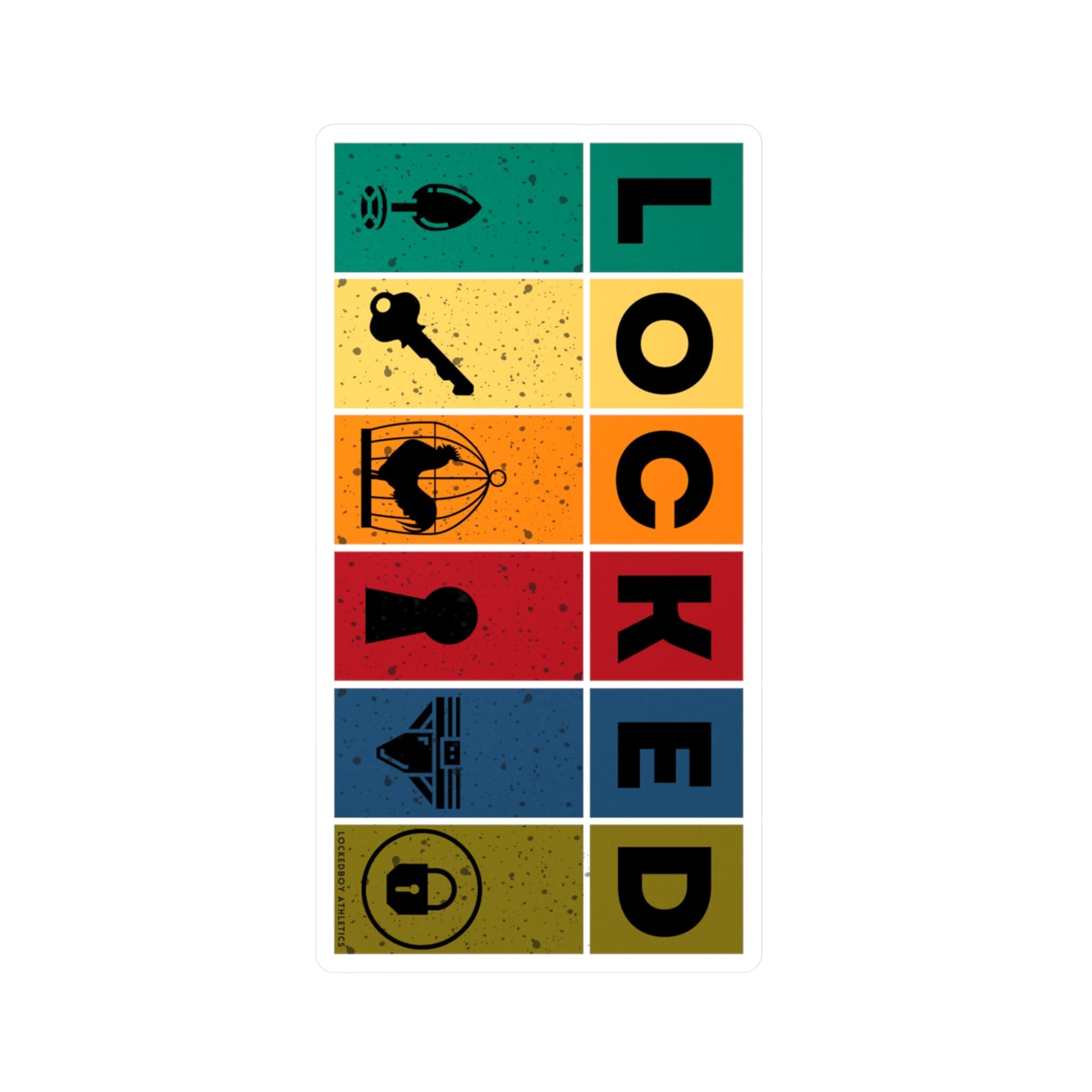 LOCKED Block Sticker