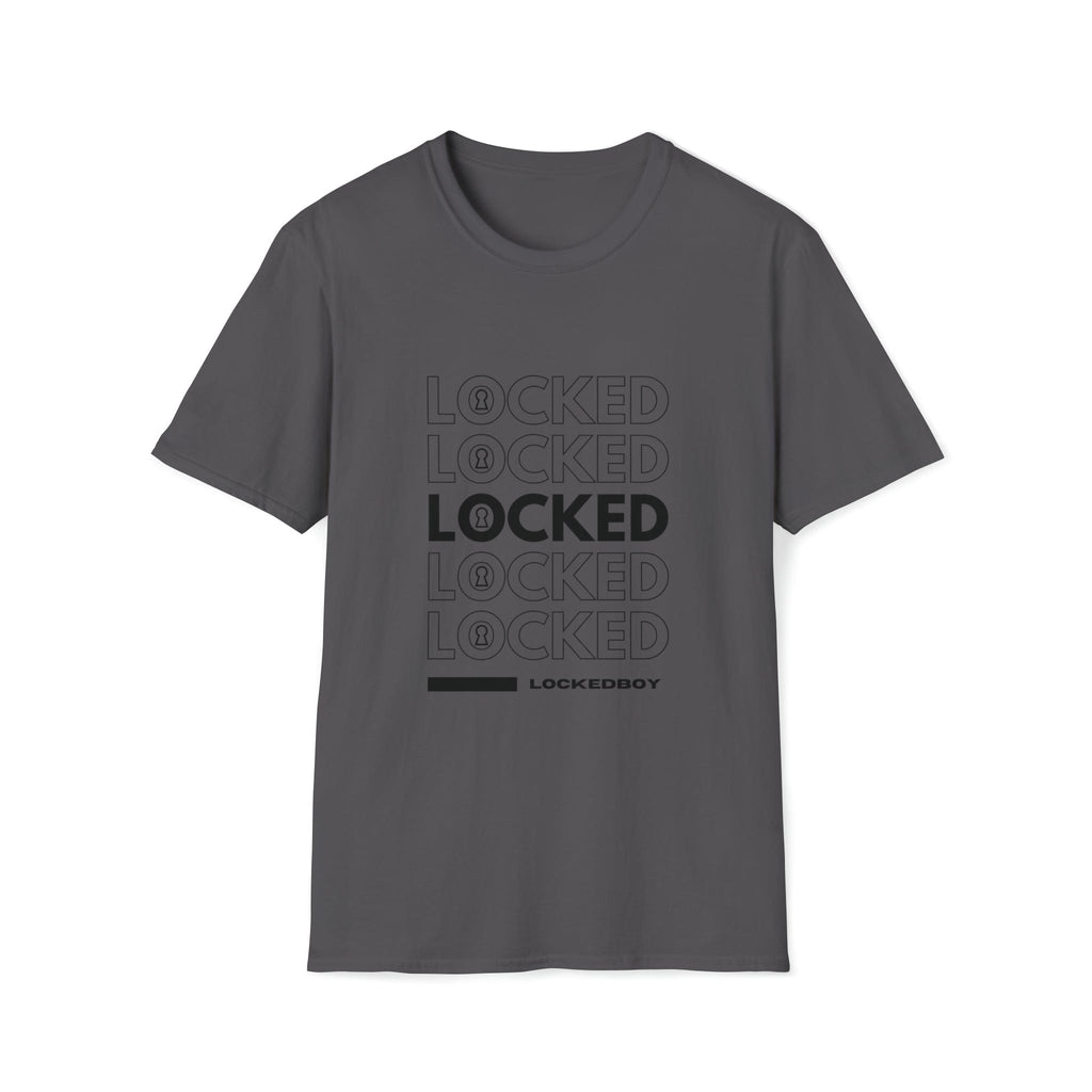 LOCKED Inspo (black text) - Chastity Shirts by LockedBoy Athletics
