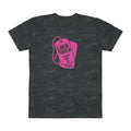 Locktober LockedBoy Caged Unit Camo Dog Tag Tee – Military-Inspired Fetish Streetwear