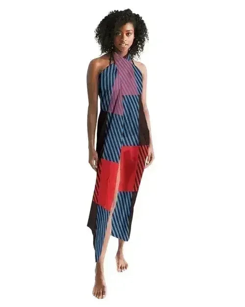 Sheer Multicolor Swimsuit Cover Up
